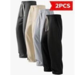 SHEIN Stylish Sweatpants (2 pairs) Black and Grey